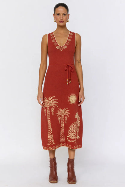 Soleil Dress - Rust