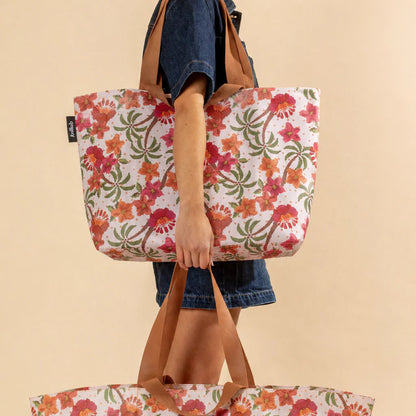 Shopper Tote Hibiscus Retreat