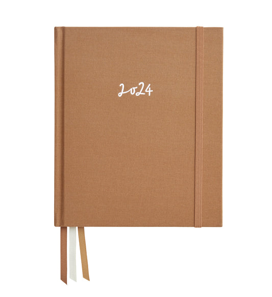 2024 Signature Horizontal Weekly Planner Biscotti