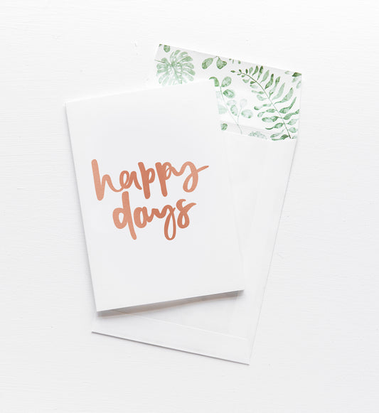 Happy Days Card