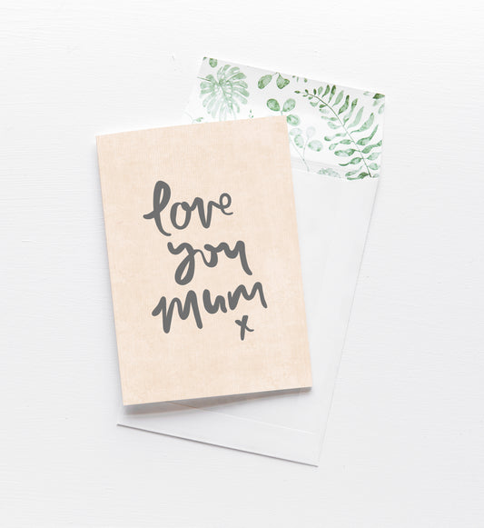 Love You, Mum Card