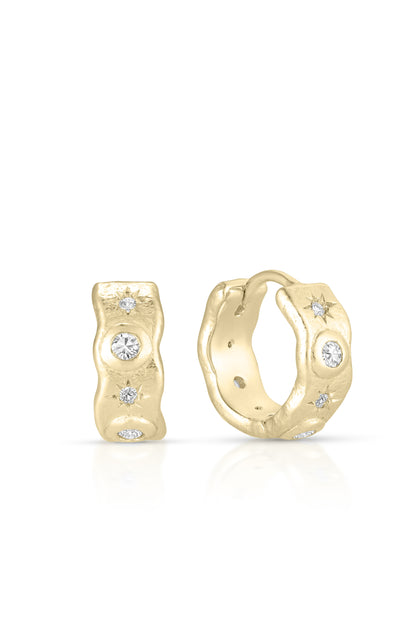Cosmic Gold Hoops