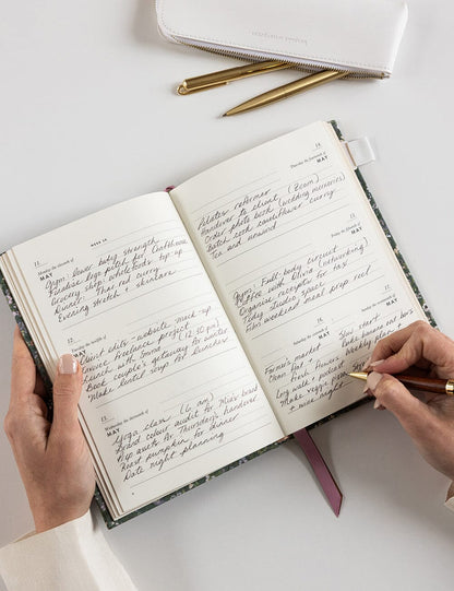 2026 Petite Linen Bound Weekly Planner ~ Summer Perrenials