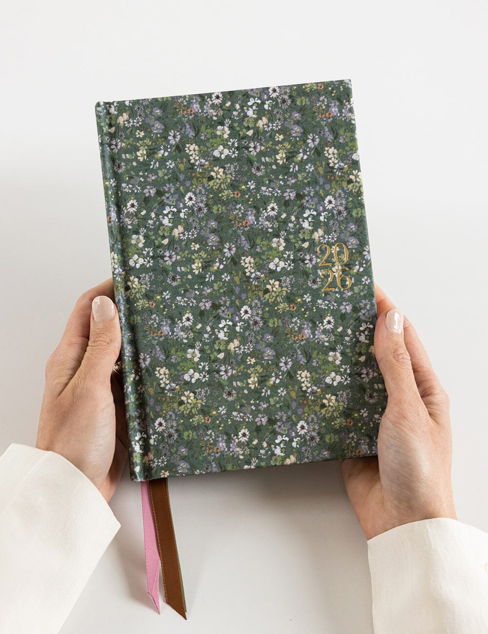 2026 Petite Linen Bound Weekly Planner ~ Summer Perrenials
