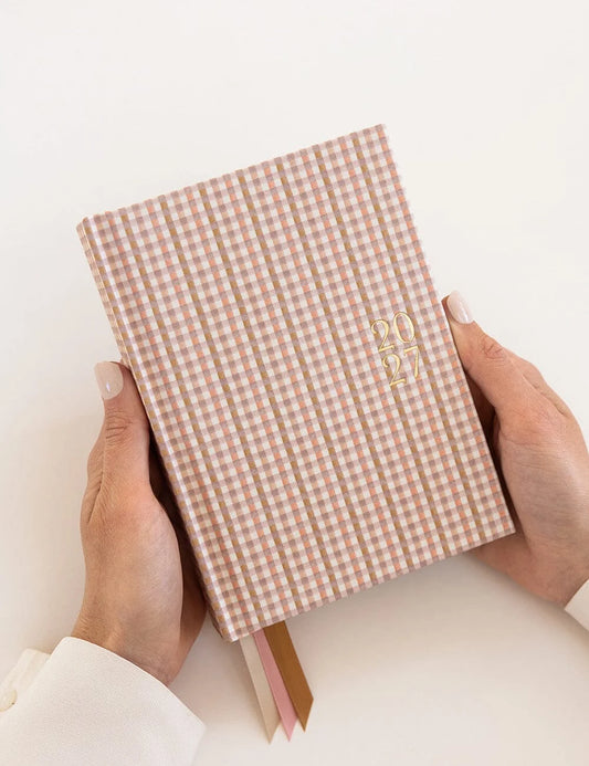 2027 Day to Page Small Planner - Primrose Gingham