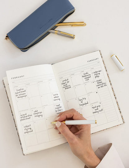 2027 Petite Vertical Planner - Duchess Blooms