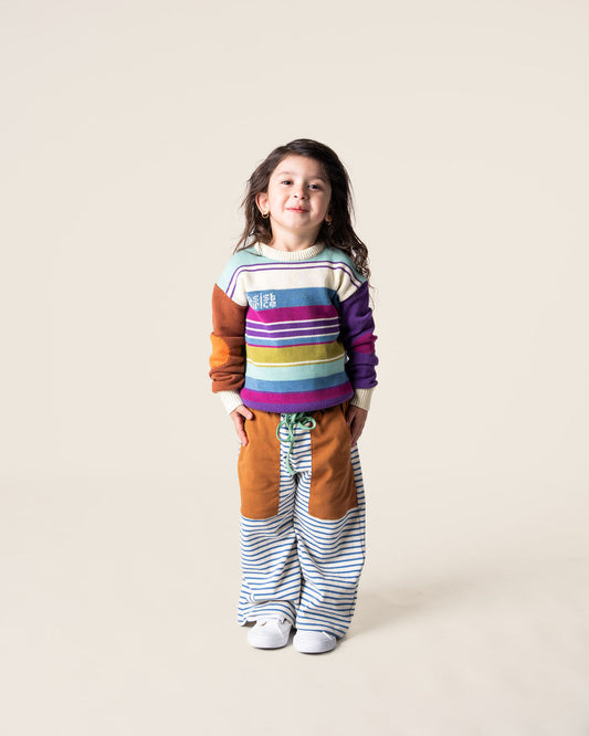 Wide Leg Pants | Stripes