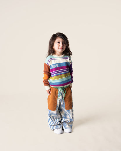 Wide Leg Pants | Stripes