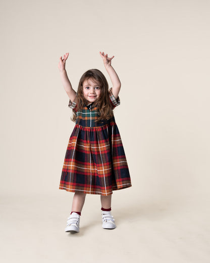 Empire Dress | Tartan