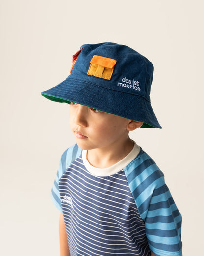 Denim Bucket Hat | Pockets