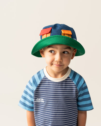 Denim Bucket Hat | Pockets