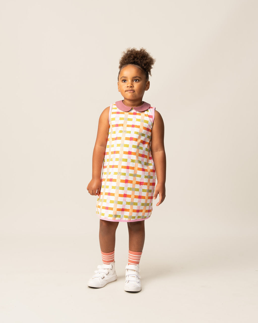 A-Line Dress | Pastel Gingham
