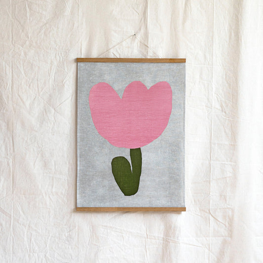 Baby Flower Linen Art Print