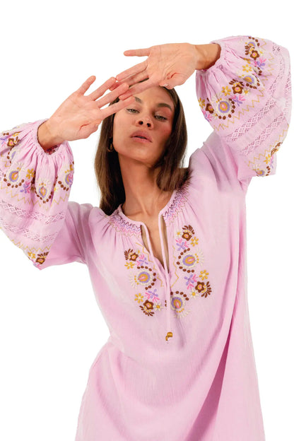 Iris Mini Dress ~ Petal