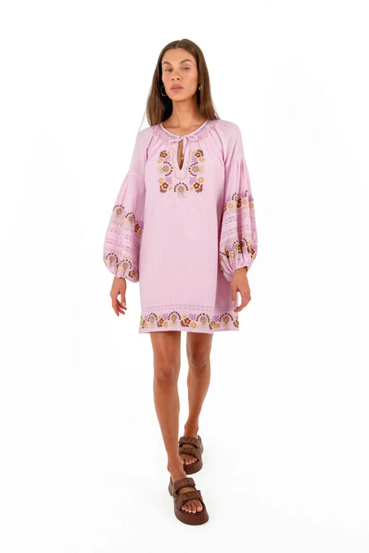 Iris Mini Dress ~ Petal