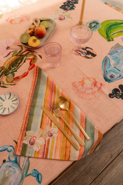 Annie Everingham Tablecloth - Pastel Sea
