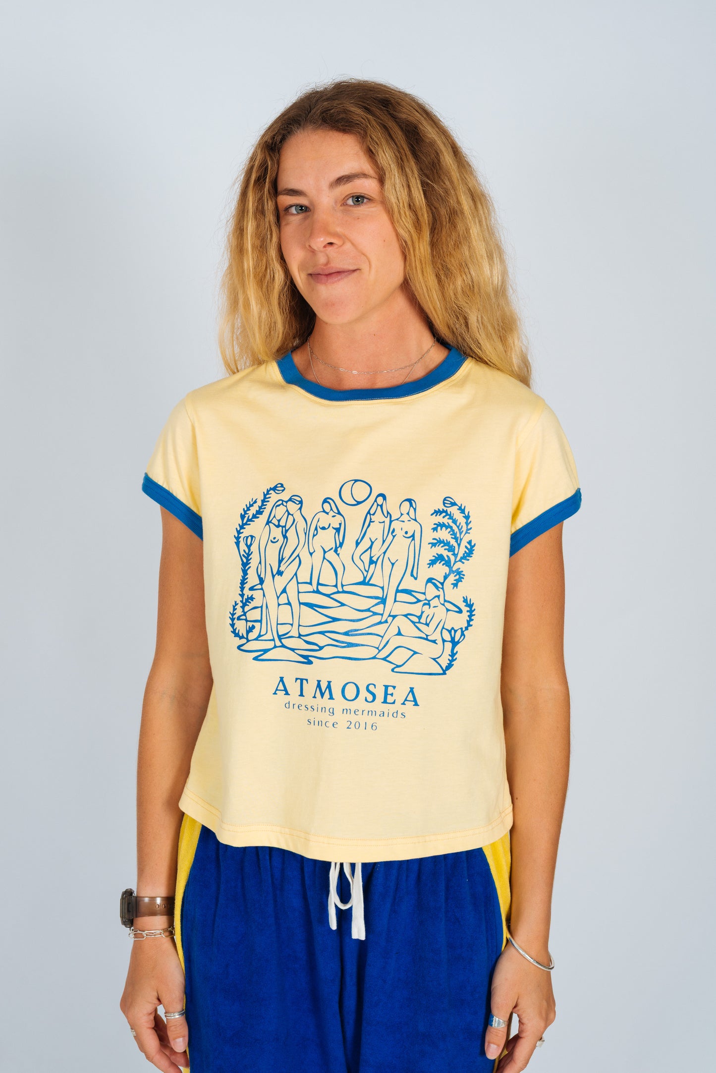 Artist Cap Sleeve Tee 'Dressing mermaids'
