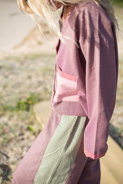 Patchwork Pant ~ Houndstooth Combo