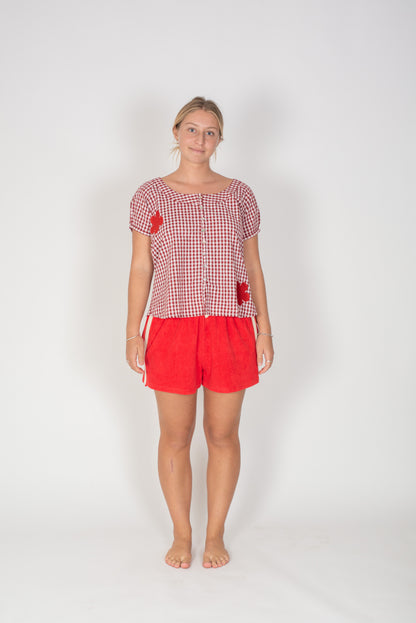 Terry Towelling Short ~ Chilli