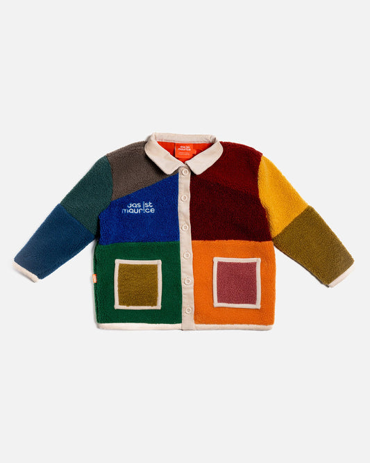 Boucle Coat ~ Colour Block