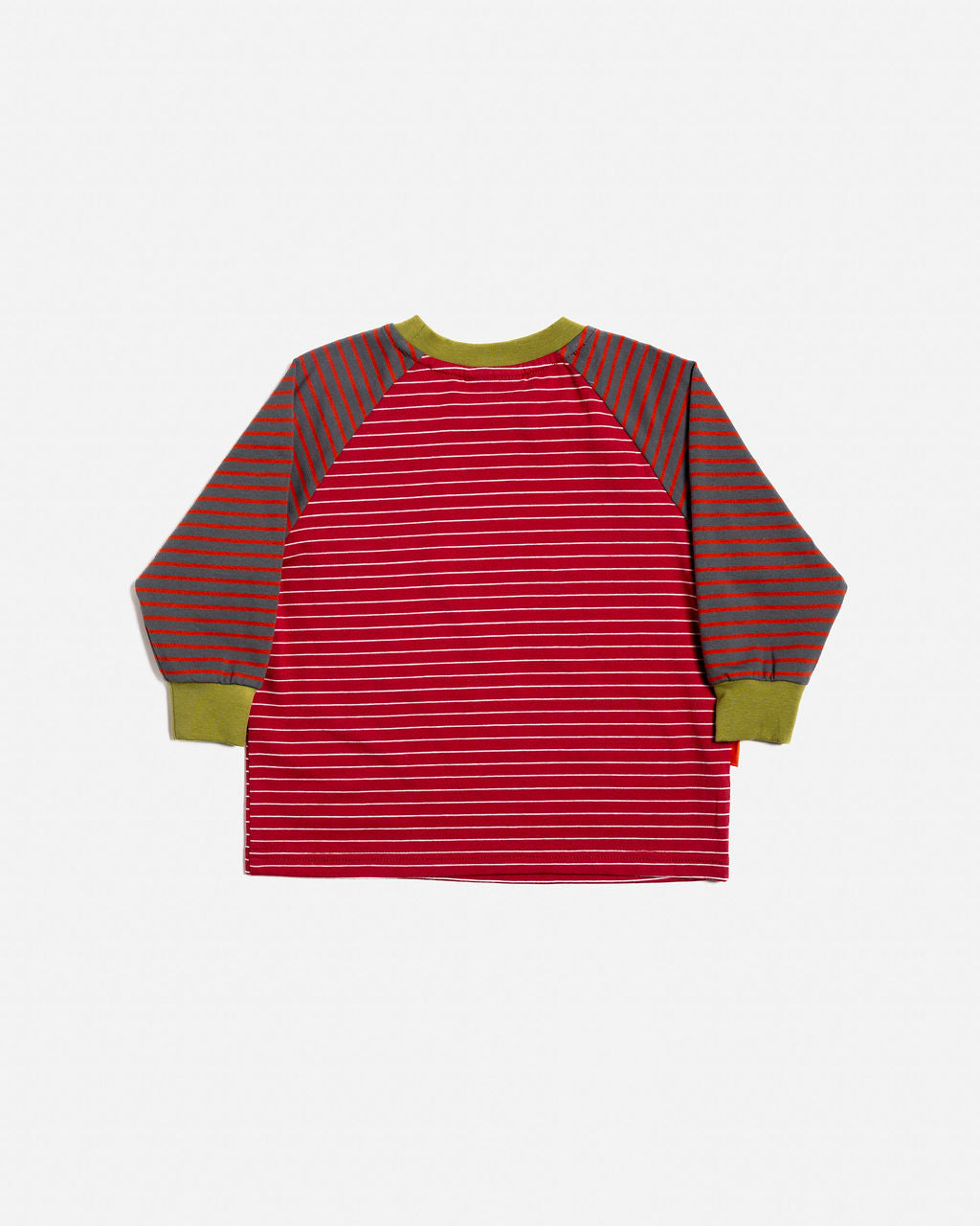 Raglan Long Sleeve T-Shirt | Burgundy Stripes