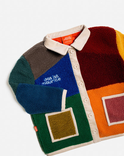 Boucle Coat ~ Colour Block