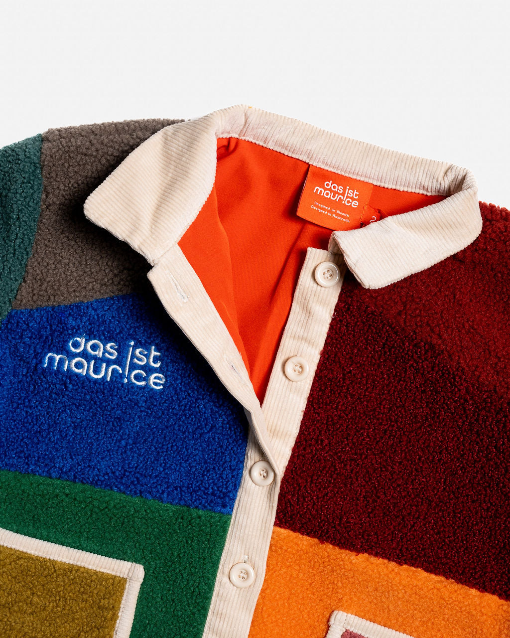 Boucle Coat ~ Colour Block