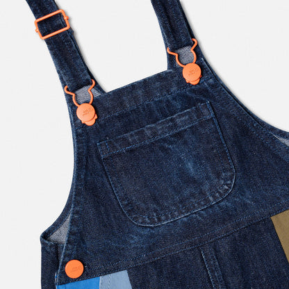 Shorts Overalls Denim Dark Wash