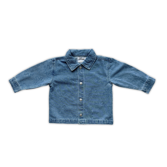 Organic Starlight Embroidery Denim Shirt