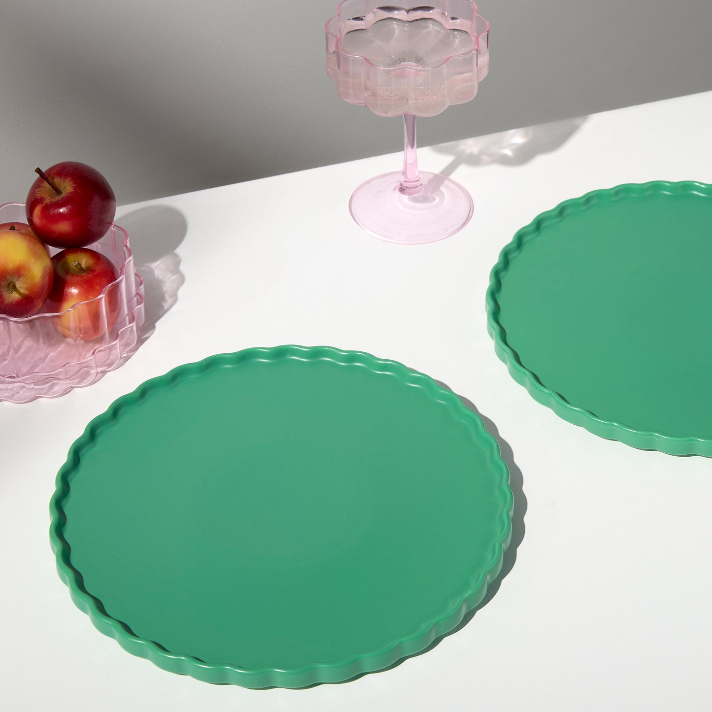 Ceramic Wave Dinner Plate - Set of 2