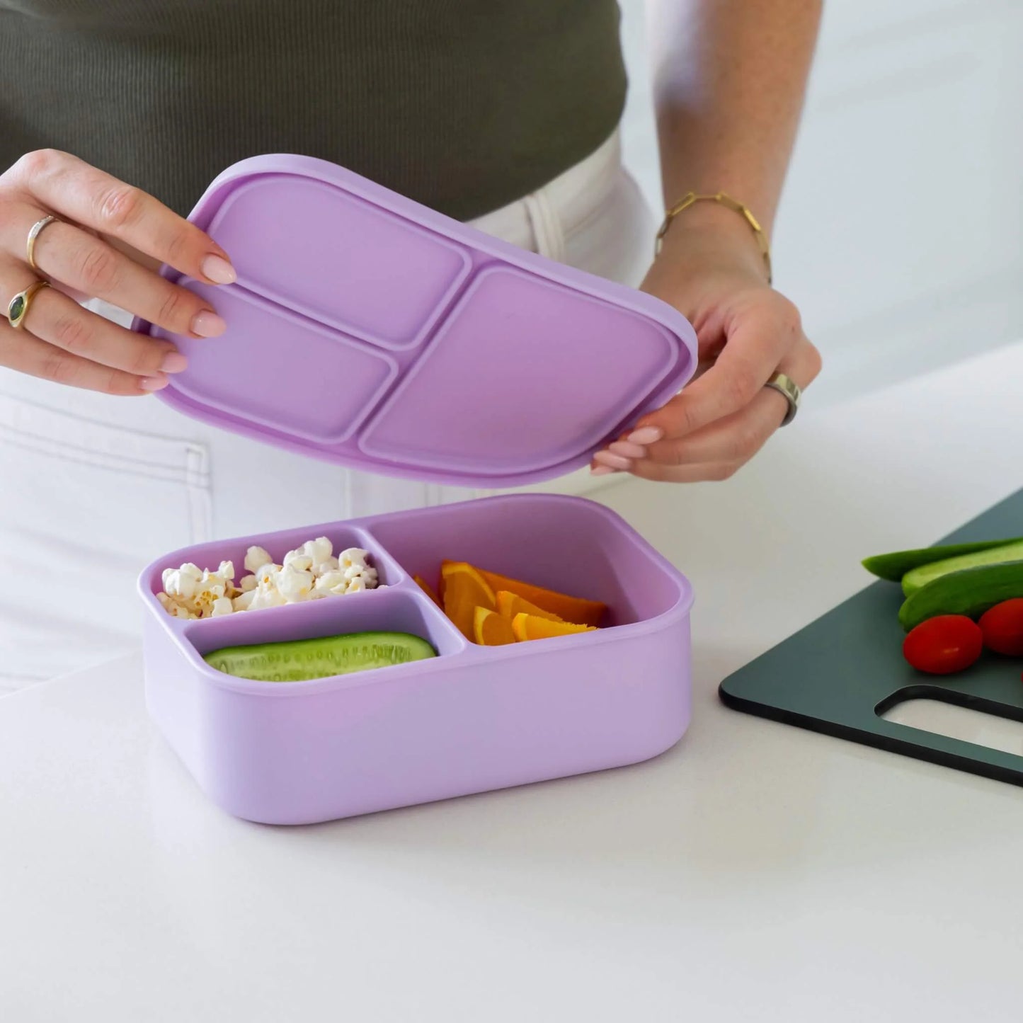 Silicone Bento Box ~ Lilac