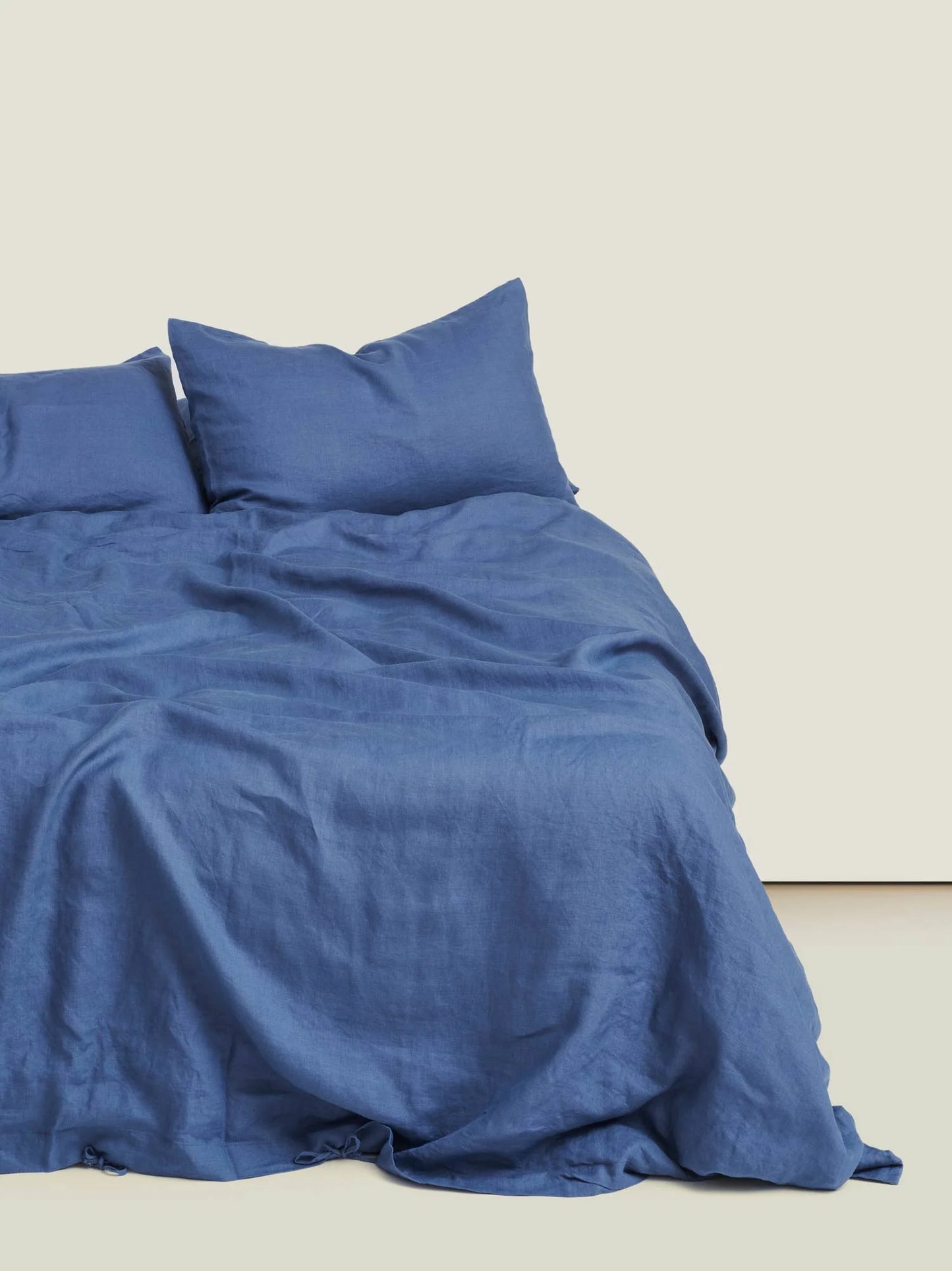 Linen Duvet Cover Marine Blue