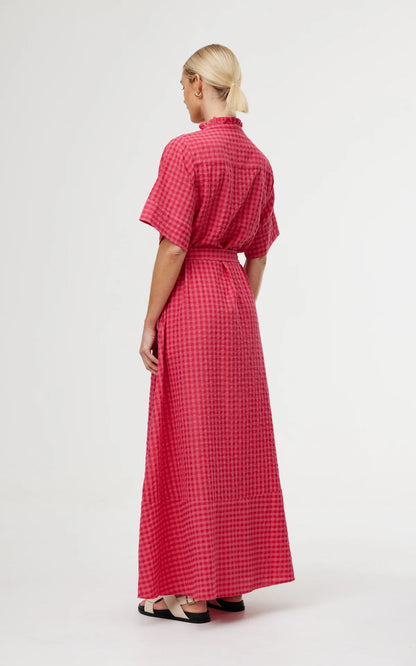 Dylan Dress Rosas Gingham