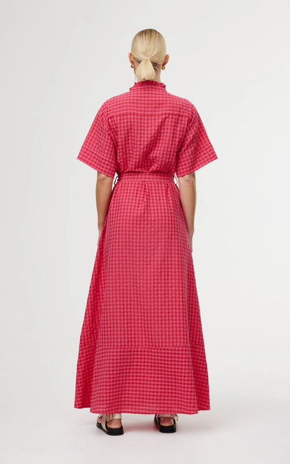 Dylan Dress Rosas Gingham