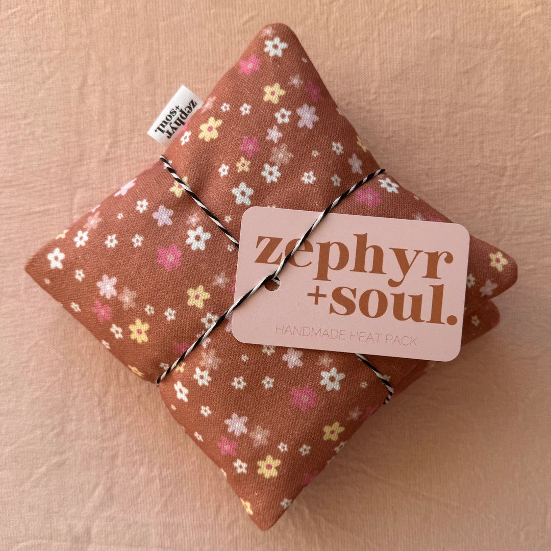 Brown Floral Heat Pack