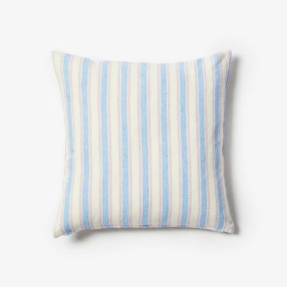 Linear Blue 50cm Linen Cushion