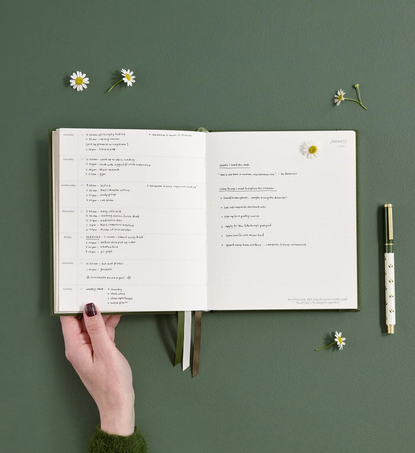 2027 Planner | Signature | Horizontal Weekly ~ Clover