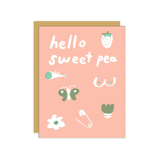 Hello Sweet Pea Card