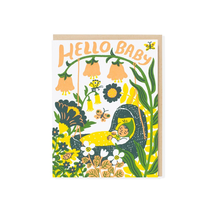 Hello Baby Bassinet Card
