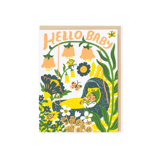 Hello Baby Bassinet Card