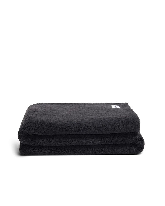 Faux Fur Throw Blanket Charcoal