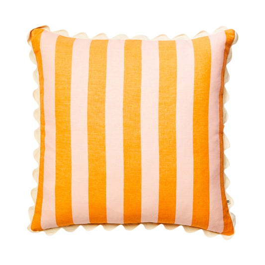 Bold Stripe Orange Pink 60cm Cushion