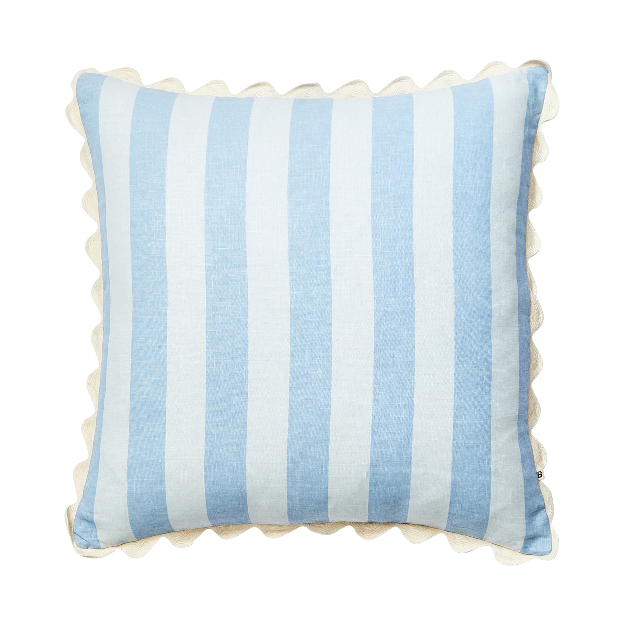 Blue Rope Cushion Bold Stripe Blue 60cm Cushion – Wander + Laze