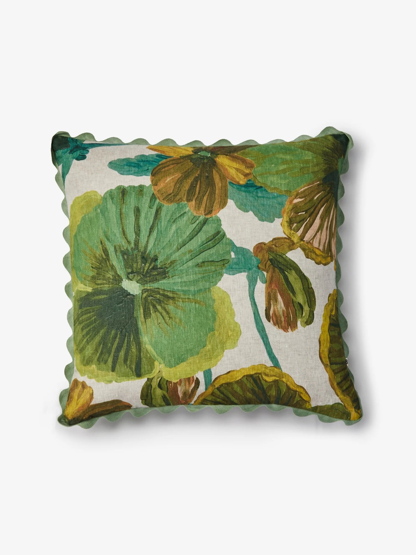 Wild Pansy Verde 60cm Cushion