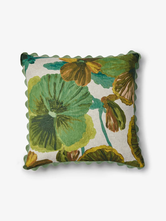 Wild Pansy Verde 60cm Cushion