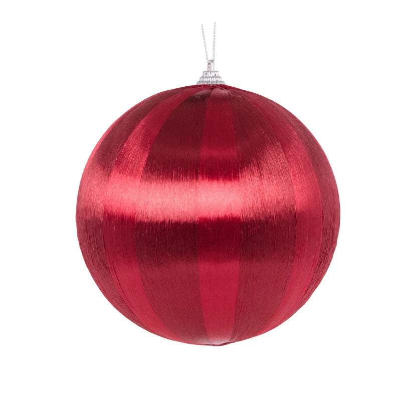 Rouge Striped Silk Bauble