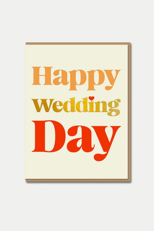 Happy Wedding Day Serif Card