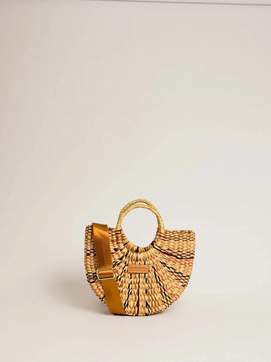 The Fiesta Crossbody - Marbled Browns and Natural