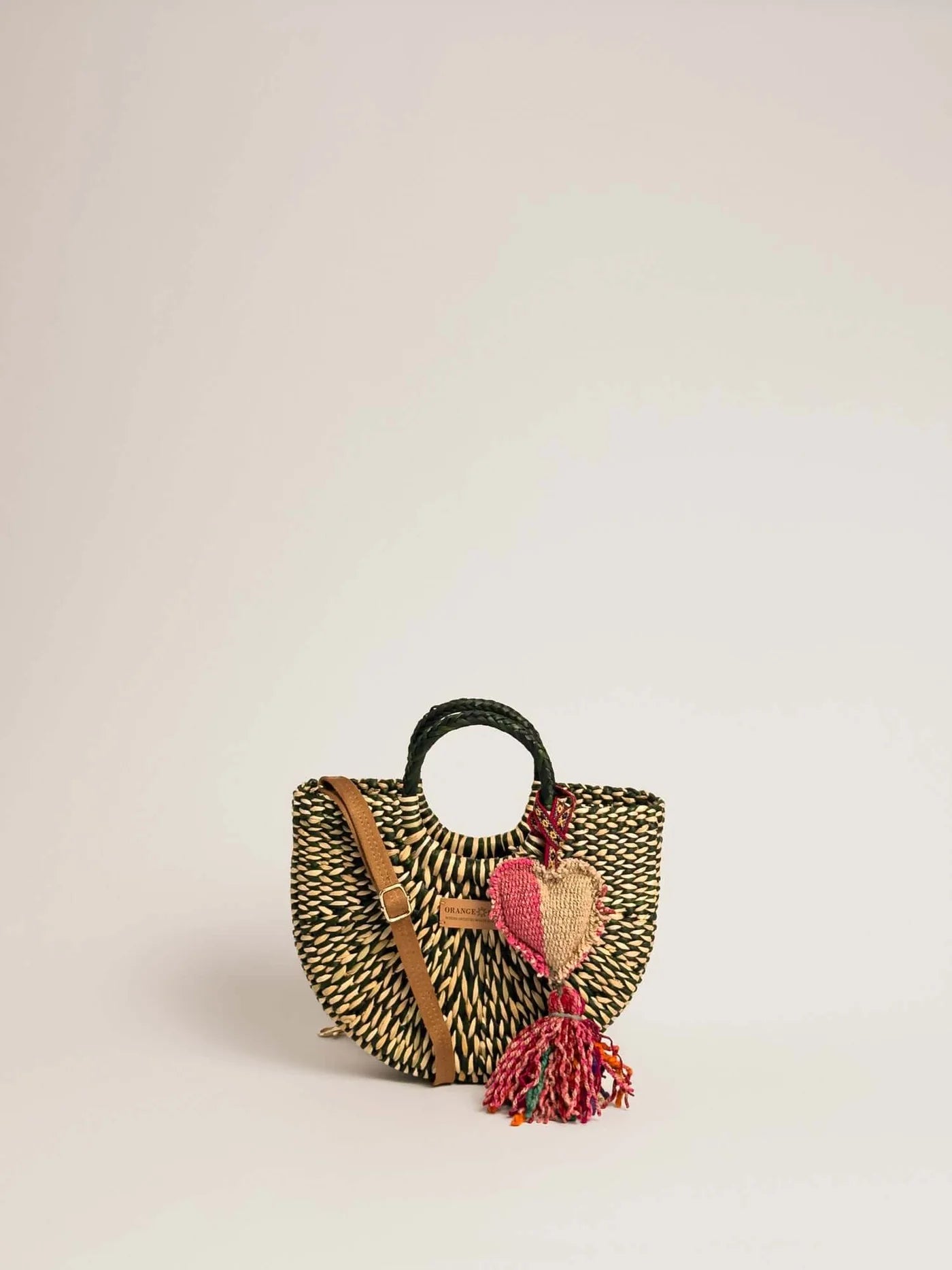 The Fiesta Crossbody - Marbled Olive + Natural