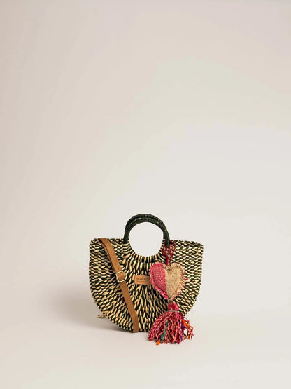 The Fiesta Crossbody - Marbled Olive + Natural